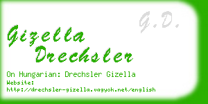 gizella drechsler business card